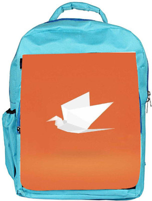 

Snoogg Eco Friendly Canvas Origami Cran 2893 Backpack Rucksack School Travel Unisex Casual Canvas Bag Bookbag Satchel 5 L Backpack(Blue)