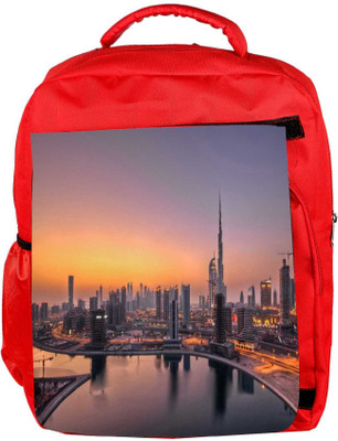 

Snoogg Eco Friendly Canvas City Of Love Designer Backpack Rucksack School Travel Unisex Casual Canvas Bag Bookbag Satchel 5 L Backpack(Red)