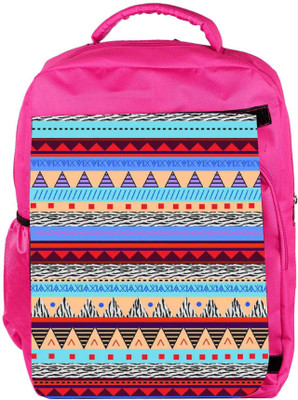 

Snoogg Eco Friendly Canvas Loud Aztec Backpack Rucksack School Travel Unisex Casual Canvas Bag Bookbag Satchel 5 L Backpack(Pink)