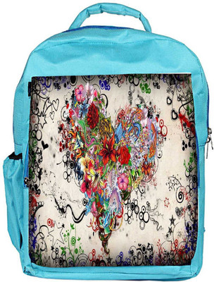 

Snoogg Eco Friendly Canvas Tatoo 2706 Backpack Rucksack School Travel Unisex Casual Canvas Bag Bookbag Satchel 5 L Backpack(Blue)