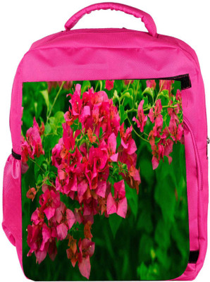 

Snoogg Eco Friendly Canvas Colorful Tree Designer Backpack Rucksack School Travel Unisex Casual Canvas Bag Bookbag Satchel 5 L Backpack(Pink)