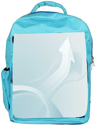 

Snoogg Eco Friendly Canvas White Arrow Designer Backpack Rucksack School Travel Unisex Casual Canvas Bag Bookbag Satchel 5 L Backpack(Blue)