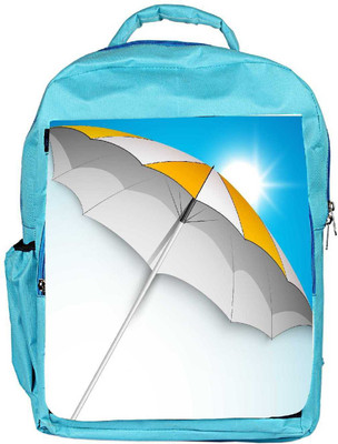 

Snoogg Eco Friendly Canvas Abstract Summer Background Backpack Rucksack School Travel Unisex Casual Canvas Bag Bookbag Satchel 5 L Backpack(Blue)