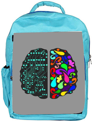 

Snoogg Eco Friendly Canvas Logic And Creative Brain 2412 Backpack Rucksack School Travel Unisex Casual Canvas Bag Bookbag Satchel 5 L Backpack(Blue)
