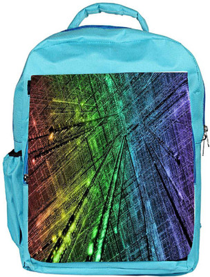 

Snoogg Eco Friendly Canvas City Technology Designer Backpack Rucksack School Travel Unisex Casual Canvas Bag Bookbag Satchel 5 L Backpack(Blue)