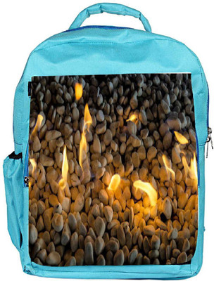 

Snoogg Eco Friendly Canvas Fire Pebble Designer Backpack Rucksack School Travel Unisex Casual Canvas Bag Bookbag Satchel 5 L Backpack(Blue)
