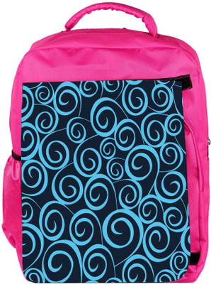 

Snoogg Eco Friendly Canvas Blue Pattern Designer Backpack Rucksack School Travel Unisex Casual Canvas Bag Bookbag Satchel 5 L Backpack(Pink)