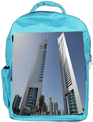 

Snoogg Eco Friendly Canvas Anlge Of The Buidling Designer Backpack Rucksack School Travel Unisex Casual Canvas Bag Bookbag Satchel 5 L Backpack(Blue)