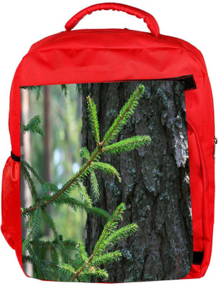 

Snoogg Eco Friendly Canvas Abstract Christmas Tree Designer Backpack Rucksack School Travel Unisex Casual Canvas Bag Bookbag Satchel 5 L Backpack(Red)