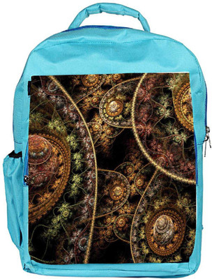 

Snoogg Eco Friendly Canvas Fractal Domes 2632 Backpack Rucksack School Travel Unisex Casual Canvas Bag Bookbag Satchel 5 L Backpack(Blue)