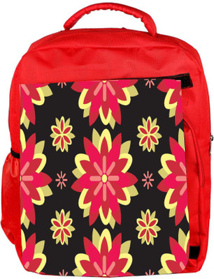 

Snoogg Eco Friendly Canvas Red Flowers Designer Backpack Rucksack School Travel Unisex Casual Canvas Bag Bookbag Satchel 5 L Backpack(Red)