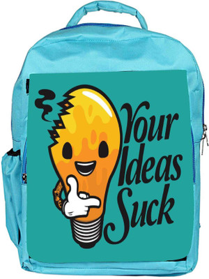 

Snoogg Eco Friendly Canvas Your Ideas Suck Funny Backpack Rucksack School Travel Unisex Casual Canvas Bag Bookbag Satchel 5 L Backpack(Blue)