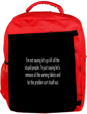 

Snoogg Eco Friendly Canvas Multi Patterned Design Designer Backpack Rucksack School Travel Unisex Casual Canvas Bag Bookbag Satchel 5 L Backpack(Red)