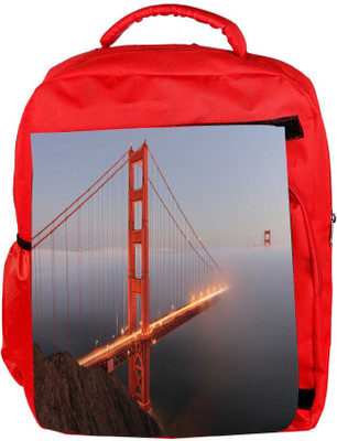 

Snoogg Eco Friendly Canvas Smog In Sealing Designer Backpack Rucksack School Travel Unisex Casual Canvas Bag Bookbag Satchel 5 L Backpack(Red)