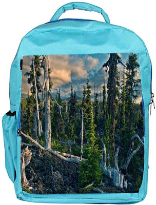 

Snoogg Eco Friendly Canvas White Tree Fallen Designer Backpack Rucksack School Travel Unisex Casual Canvas Bag Bookbag Satchel 5 L Backpack(Blue)