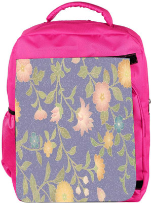 

Snoogg Eco Friendly Canvas Floral Pattern Backpack Rucksack School Travel Unisex Casual Canvas Bag Bookbag Satchel 5 L Backpack(Pink)