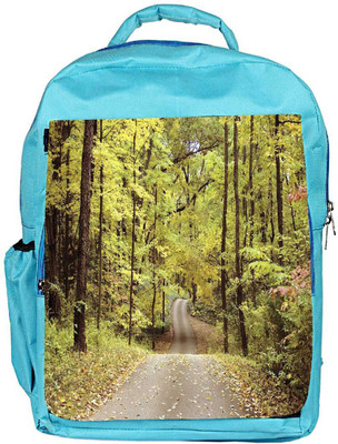 

Snoogg Eco Friendly Canvas Roads In Forest Designer Backpack Rucksack School Travel Unisex Casual Canvas Bag Bookbag Satchel 5 L Backpack(Blue)