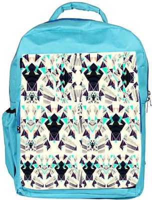

Snoogg Eco Friendly Canvas Diamond Abstract Pattern Backpack Rucksack School Travel Unisex Casual Canvas Bag Bookbag Satchel 5 L Backpack(Blue)