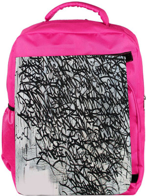 

Snoogg Eco Friendly Canvas Graffiti Incase Designer Backpack Rucksack School Travel Unisex Casual Canvas Bag Bookbag Satchel 5 L Backpack(Pink)