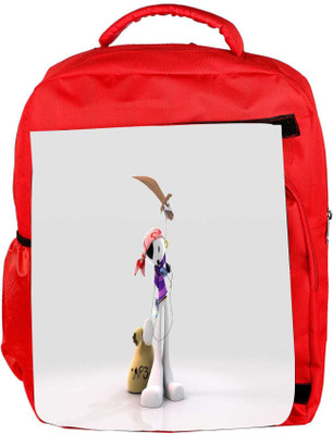 

Snoogg Eco Friendly Canvas Mp3 Sailor Designer Backpack Rucksack School Travel Unisex Casual Canvas Bag Bookbag Satchel 5 L Backpack(Red)