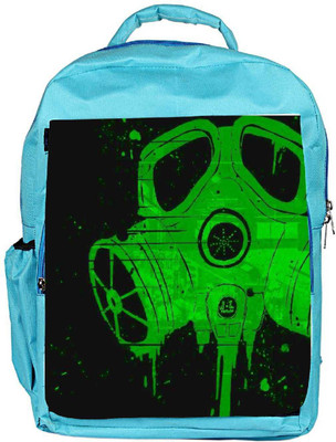 

Snoogg Eco Friendly Canvas Smoke Mask Backpack Rucksack School Travel Unisex Casual Canvas Bag Bookbag Satchel 5 L Backpack(Blue)