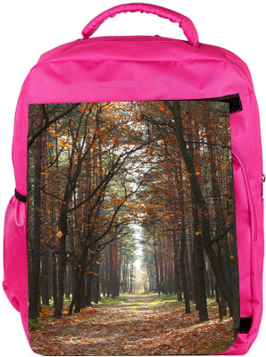 

Snoogg Eco Friendly Canvas Autumn Backpack Rucksack School Travel Unisex Casual Canvas Bag Bookbag Satchel 5 L Backpack(Pink)