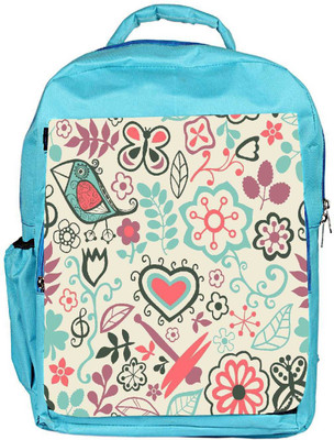 

Snoogg Eco Friendly Canvas White Birds And Nature Designer Backpack Rucksack School Travel Unisex Casual Canvas Bag Bookbag Satchel 5 L Backpack(Blue)