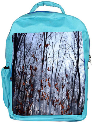 

Snoogg Eco Friendly Canvas Falling Dry Leaves Designer Backpack Rucksack School Travel Unisex Casual Canvas Bag Bookbag Satchel 5 L Backpack(Blue)