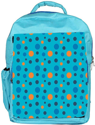 

Snoogg Eco Friendly Canvas Colorful Spots Blue Pattern Designer Backpack Rucksack School Travel Unisex Casual Canvas Bag Bookbag Satchel 5 L Backpack(Blue)