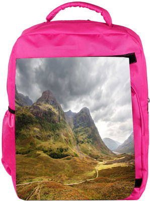 

Snoogg Eco Friendly Canvas Black Clouds Designer Backpack Rucksack School Travel Unisex Casual Canvas Bag Bookbag Satchel 5 L Backpack(Pink)