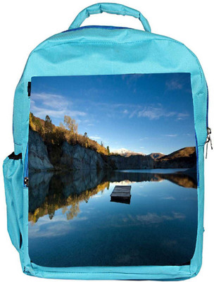 

Snoogg Eco Friendly Canvas Plain Boat Designer Backpack Rucksack School Travel Unisex Casual Canvas Bag Bookbag Satchel 5 L Backpack(Blue)