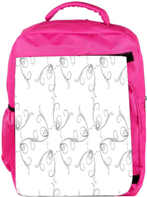

Snoogg Eco Friendly Canvas Pencil Sketch Designer Backpack Rucksack School Travel Unisex Casual Canvas Bag Bookbag Satchel 5 L Backpack(Pink)