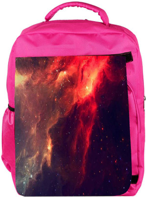 

Snoogg Eco Friendly Canvas Skyview Clouds Backpack Rucksack School Travel Unisex Casual Canvas Bag Bookbag Satchel 5 L Backpack(Pink)