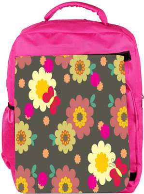 

Snoogg Eco Friendly Canvas Multicolor Pattern Designer Backpack Rucksack School Travel Unisex Casual Canvas Bag Bookbag Satchel 5 L Backpack(Pink)
