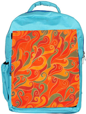 

Snoogg Eco Friendly Canvas Ornage Pattern Designer Backpack Rucksack School Travel Unisex Casual Canvas Bag Bookbag Satchel 5 L Backpack(Blue)