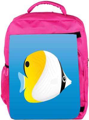 

Snoogg Eco Friendly Canvas A Vector Illustration Of A Yellow Backpack Rucksack School Travel Unisex Casual Canvas Bag Bookbag Satchel 5 L Backpack(Pink)