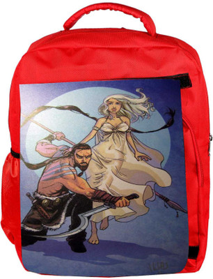 

Snoogg Eco Friendly Canvas Love Fight Backpack Rucksack School Travel Unisex Casual Canvas Bag Bookbag Satchel 5 L Backpack(Red)