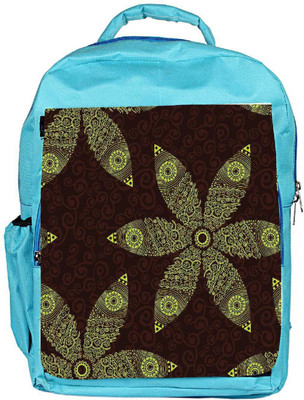 

Snoogg Eco Friendly Canvas Floral Seamless Pattern Backpack Rucksack School Travel Unisex Casual Canvas Bag Bookbag Satchel 5 L Backpack(Blue)