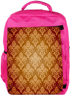 

Snoogg Eco Friendly Canvas Abstract Cream Pattern Designer Backpack Rucksack School Travel Unisex Casual Canvas Bag Bookbag Satchel 5 L Backpack(Pink)