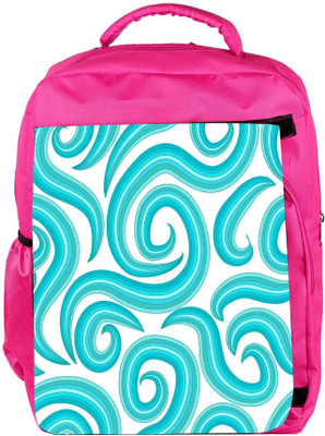 

Snoogg Eco Friendly Canvas Blue Pattern Designer Backpack Rucksack School Travel Unisex Casual Canvas Bag Bookbag Satchel 5 L Backpack(Pink)