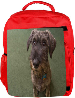 

Snoogg Eco Friendly Canvas Dog Shocking Face Designer Backpack Rucksack School Travel Unisex Casual Canvas Bag Bookbag Satchel 5 L Backpack(Red)