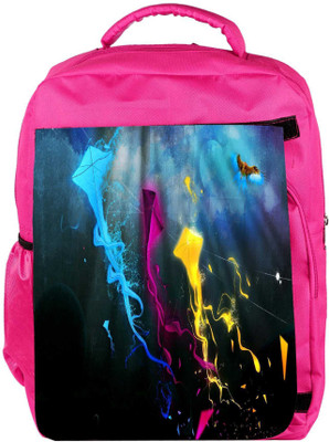 

Snoogg Eco Friendly Canvas Colorful Kites Designer Backpack Rucksack School Travel Unisex Casual Canvas Bag Bookbag Satchel 5 L Backpack(Pink)