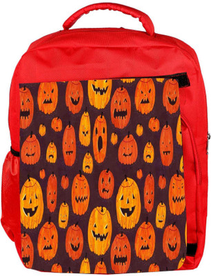 

Snoogg Eco Friendly Canvas Halloween Day Special Backpack Rucksack School Travel Unisex Casual Canvas Bag Bookbag Satchel 5 L Backpack(Red)