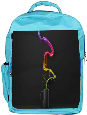 

Snoogg Eco Friendly Canvas Colorful Water Designer Backpack Rucksack School Travel Unisex Casual Canvas Bag Bookbag Satchel 5 L Backpack(Blue)