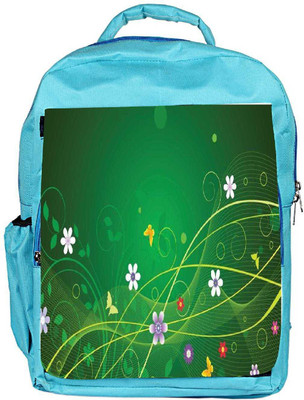 

Snoogg Eco Friendly Canvas Minimal Pretty Design Backpack Rucksack School Travel Unisex Casual Canvas Bag Bookbag Satchel 5 L Backpack(Blue)