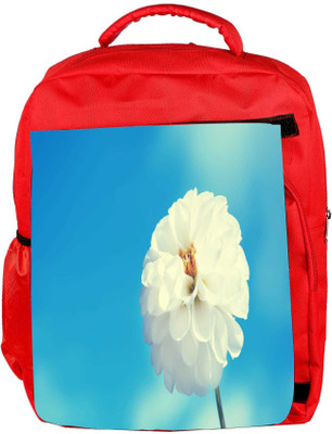 

Snoogg Eco Friendly Canvas Beautiful Flower Images Designer Backpack Rucksack School Travel Unisex Casual Canvas Bag Bookbag Satchel 5 L Backpack(Red)
