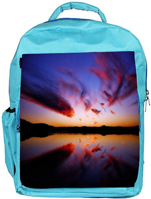 

Snoogg Eco Friendly Canvas Abstract Night View Designer Backpack Rucksack School Travel Unisex Casual Canvas Bag Bookbag Satchel 5 L Backpack(Blue)