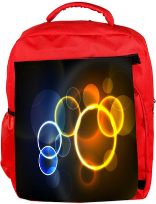 

Snoogg Eco Friendly Canvas Abstract Summer Background Backpack Rucksack School Travel Unisex Casual Canvas Bag Bookbag Satchel 5 L Backpack(Red)