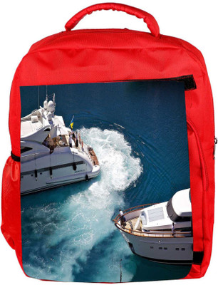 

Snoogg Eco Friendly Canvas Blue Water Designer Backpack Rucksack School Travel Unisex Casual Canvas Bag Bookbag Satchel 5 L Backpack(Red)