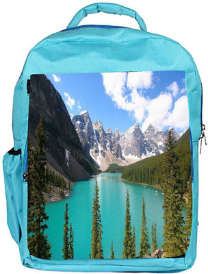 

Snoogg Eco Friendly Canvas Green River Designer Backpack Rucksack School Travel Unisex Casual Canvas Bag Bookbag Satchel 5 L Backpack(Blue)